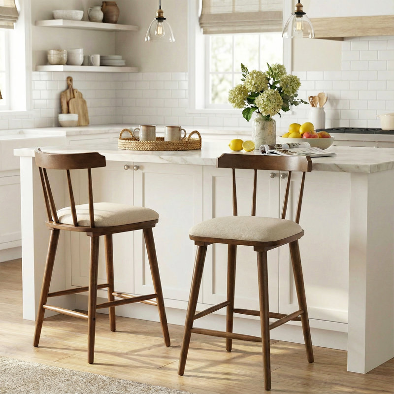 Counter Stool (Set of 2) - Walnut