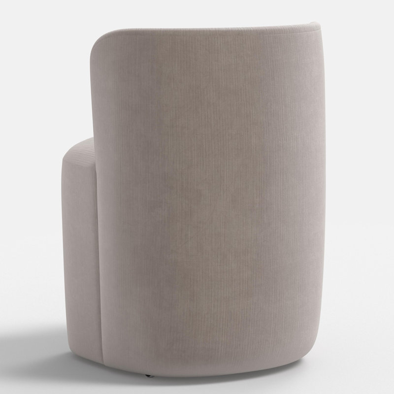 Stoffer Home x Cloth & Company Gail Dining Chair, Steel Performance Velvet