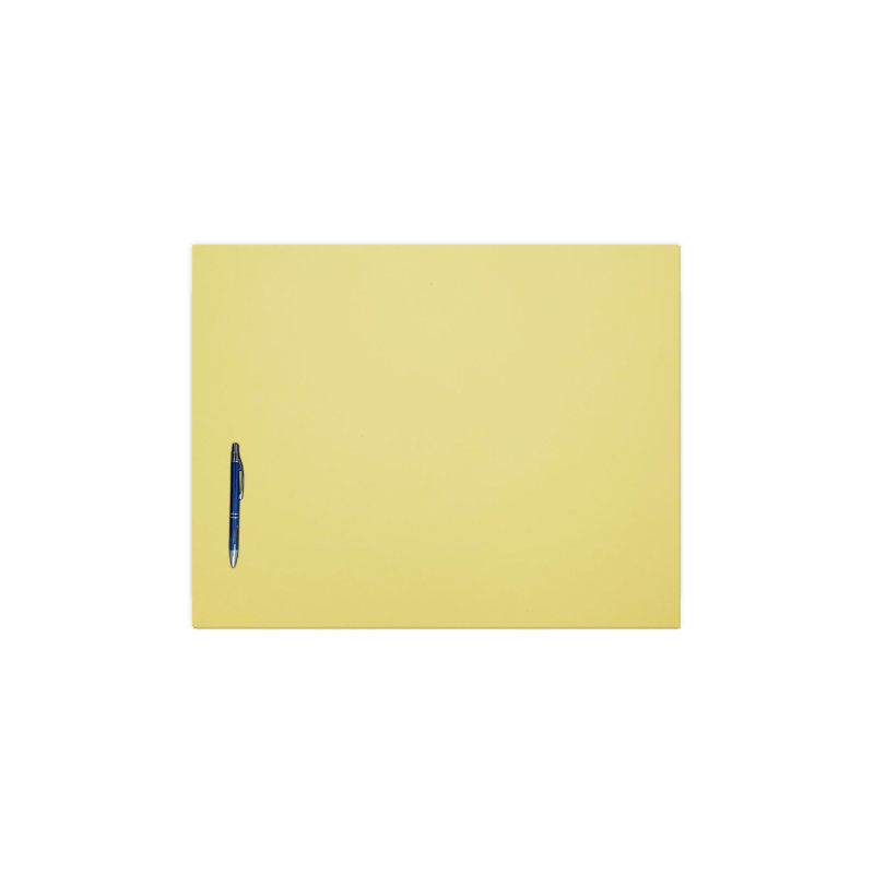 Sous-main Creekden, H 19 po x l 24 po, Jaune pastel