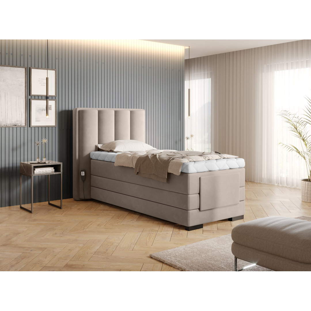 Elektrisch verstellbares Boxspringbett Arthurs mit Topper