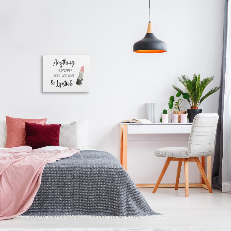 Tout ce qui est possible avec le rouge à lèvres glamour de CAD Designs - impression sur toile, H 16 po x l 20 po x P 1,5 po