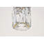 Luminaire suspendu cylindrique à 9 lumières DEL avec accents en cristal Alfee-44102663