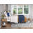 Elliana Solid Wood Platform Bed with Footboard & Built-in Charging Station-81970986-81970988
