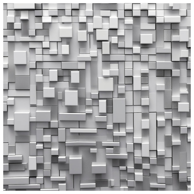 Édredon géométrique à blocs gris, Twin