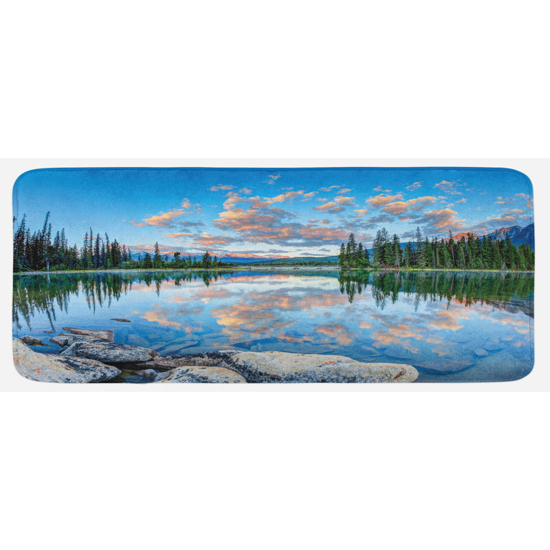 Rustic Polyester Kitchen Mat