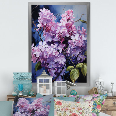 Lilas, minimalisme, rêve sur toile