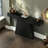 Italian-style minimalist wooden console table