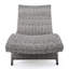 Chaise longue en osier crème-671661443