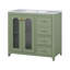 Meuble-lavabo de 36 pouces avec portes à fermeture en douceur, tablettes réglables et trois tiroirs pour un grand rangement-116332608