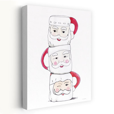 Père Noël, tasses, art contemporain contemporain