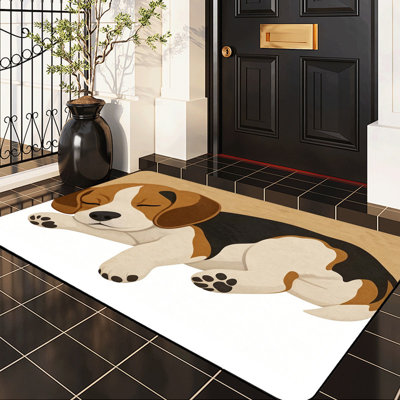  Tapis antidérapant pour l'intérieur et l'extérieur, 24 po x 36 po, chat ragdoll