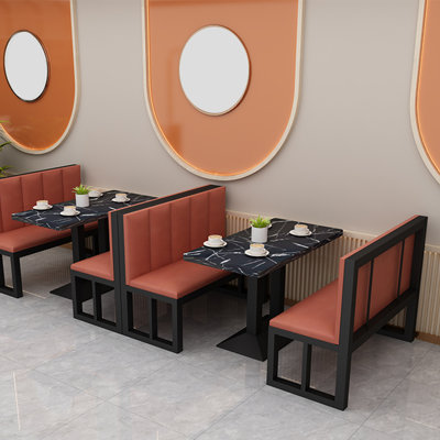 Banc rembourré en similicuir restaurant Cafe Cafe