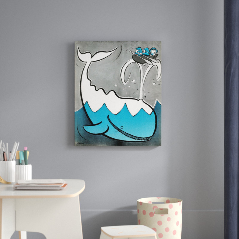 «Big Whale», reproduction sur toile tendue, H 29 po x l 24 po