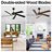 60" Modern Farmhouse Dimmable LED Ceiling Fan With 3CCT Lights And Remote Control, 5 Dual Finish Wood Blades, Quiet 6 Speed Reversible DC Motor, 6"/10" Downrods Included-254936748