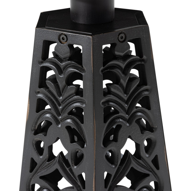 Table de bout Rustic, Noir