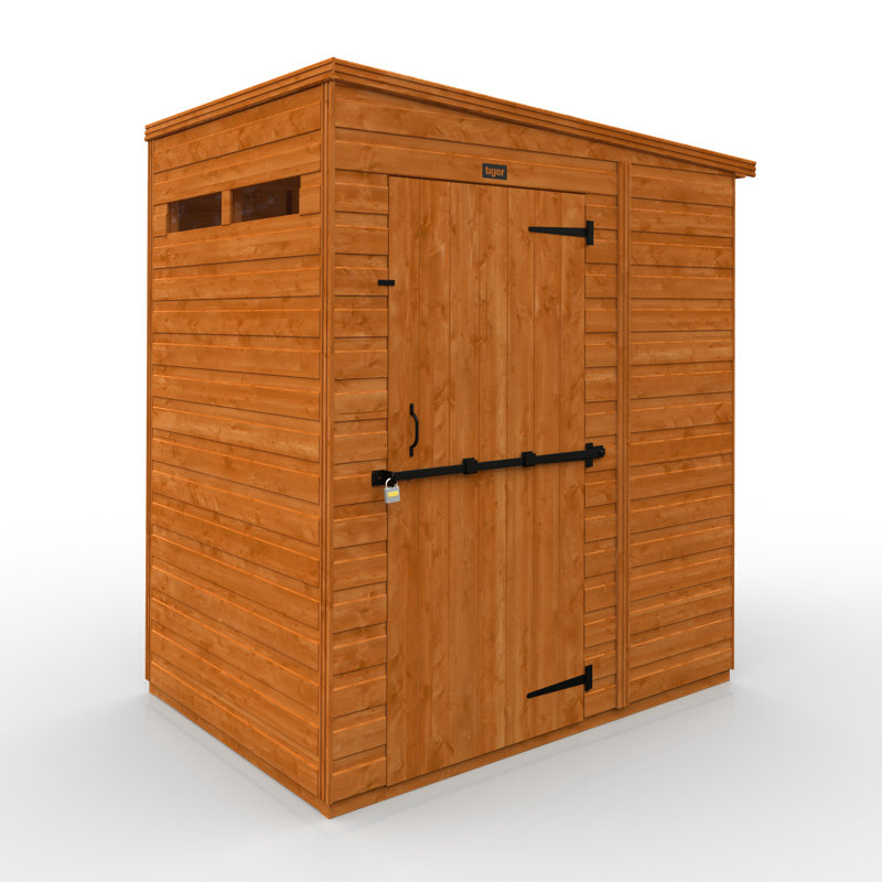4x6w TigerFlex® Shiplap Pent Security Shed