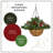20 in. Frosted Berry Hanging Basket with LED Lights
