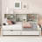 Twin Size Bed Frame With Side Bookshelves, Two Drawers And Built-In Usb Port-1505240148