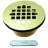 4-1/4" Square Grate Shower Drain Cover with 2" Brass Drain Pipe-21698872