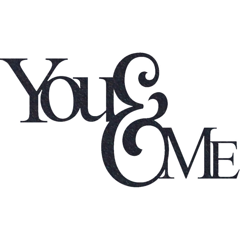 You & Me Wall Décor, Copper, 15.7" H x 28" W x 0.06" D