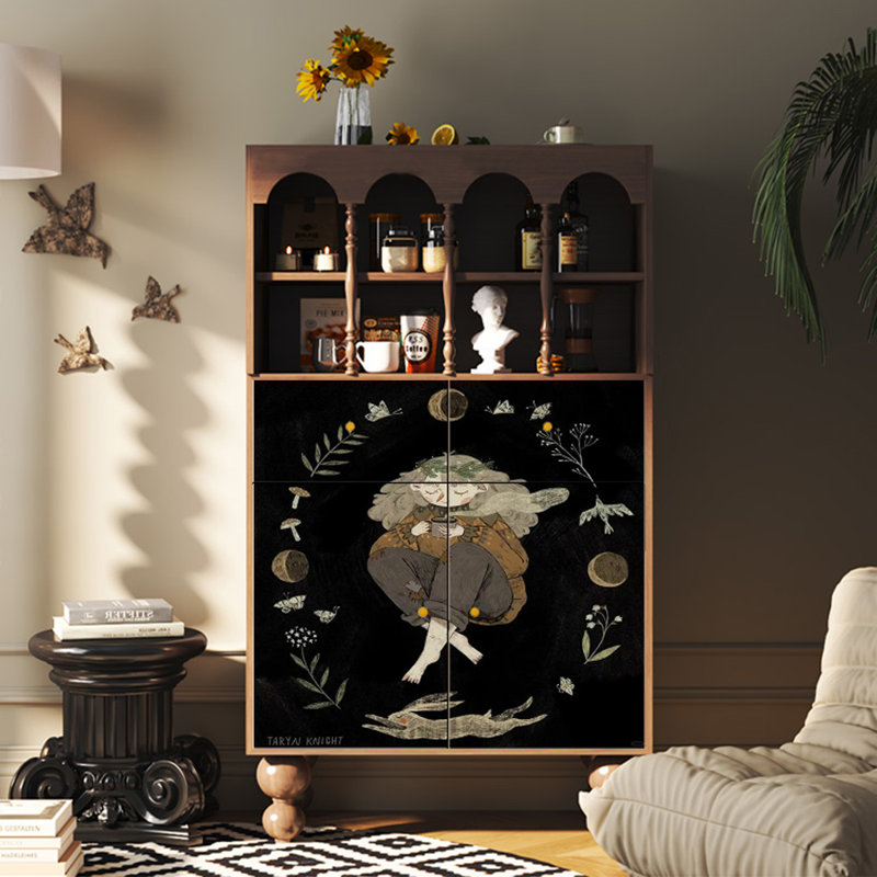 Modern art multi-functional accent cabinet