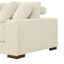 Grand canapé modulaire double rembourré en velours côtelé avec 3 sièges et coussins réglables en bois de couleur beige Canapé surdimensionné confortable Assemblage facile Aucun outil supplémentaire requis et sans effort