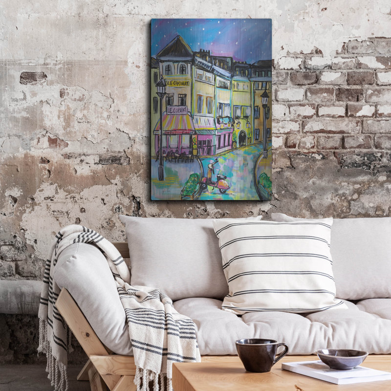 «Paris Evening» par Jeanette Vertentes, art en métal, H 36 po x l 24 po