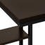 Table d'appoint, en forme de C, bout, côté, collation, salon, chambre à coucher, stratifié gris, métal noir, contemporain, moderne-377760929-377760928