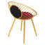 STOOL WITH GREEN CUSHION KD-67963009