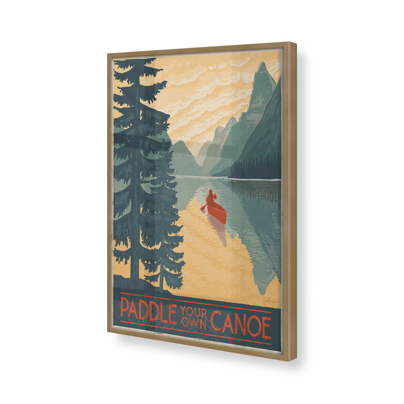 «Nomad's Journey», Cadre doré brossé, H 25,25 po x l 19,25 po