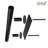 12 in Handles, Black Powder Coated Finish Round Shape-Fit 1 3/8-1 3/4" Door, Heavy Steel Handle/Pull