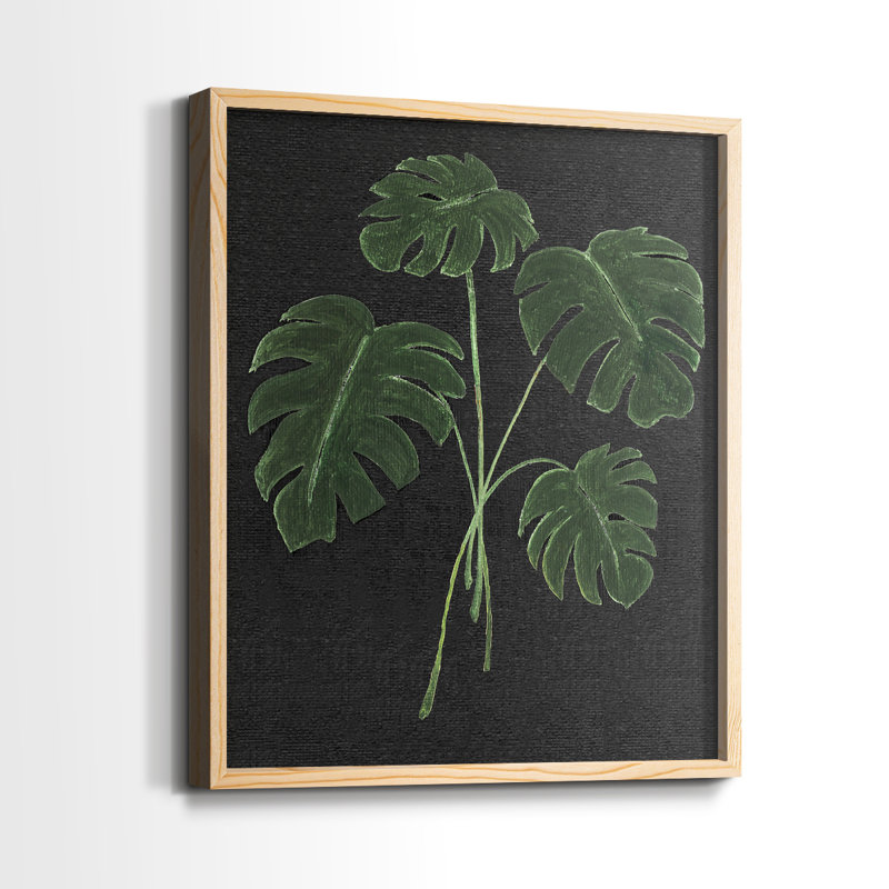 Simple Tropics I Framed Print - Solid Wood, 15" H x 12" W
