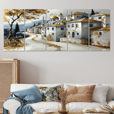 Ensemble de salon d'art mural Istanbul Gold Eastern Anatolia Village III