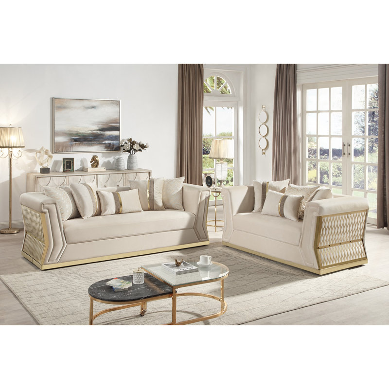 Rosellini D6774816446D4BC4BE5692BBE0CD2B4D, 2 Pcs: Loveseat, Sofa