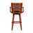 Swivel Upholstered Counter Stool with Solid Wood Frame