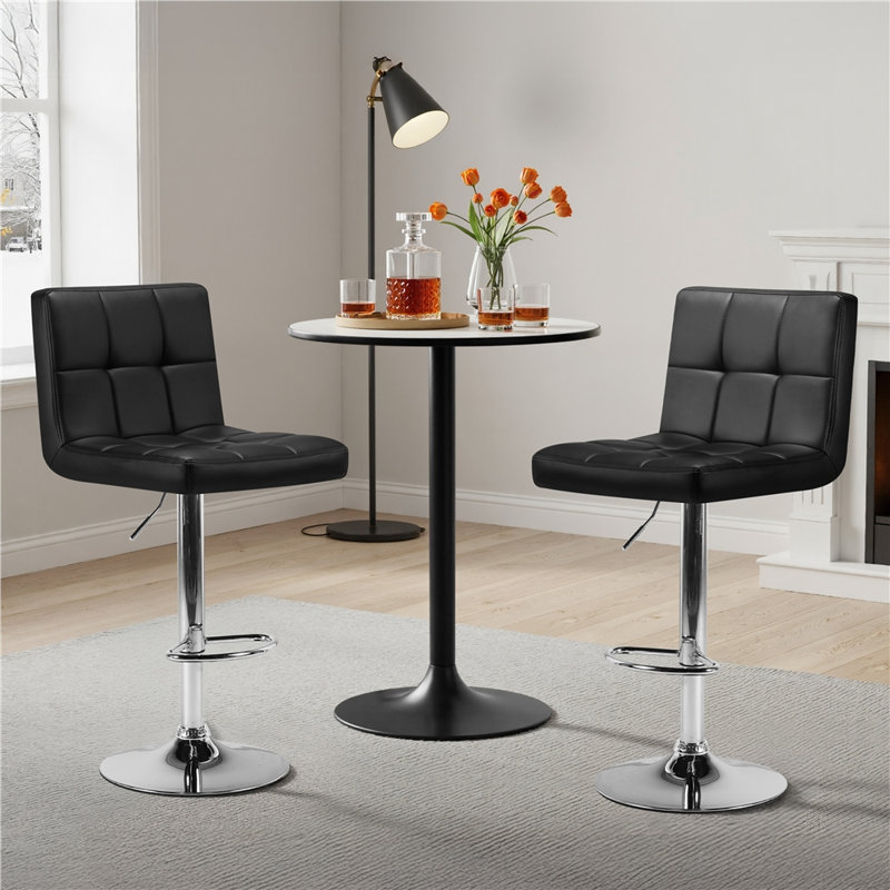 Tabouret de bar Chandresh, Noir