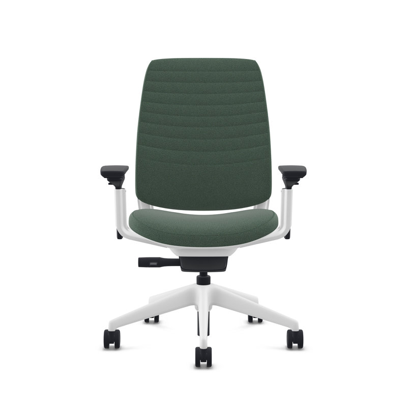 Steelcase Series 2 3D Microknit Airback Task Chair, Night Owl/Graphite, Seagull, Hard Floor