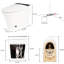 Toilette intelligente à siège chauffant, chasse d'eau automatique une pièce sans bidet, chasse d'eau avec capteur de pied, lampe de chevet bleue, commande à bouton, couvercle de fermeture en cas de panne de courant, blanc pour toilette de salle de bain avec chasse d'eau,,