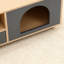 Enceinte de litière pour chat, table d'appoint avec condo pour animal de compagnie, tiroir