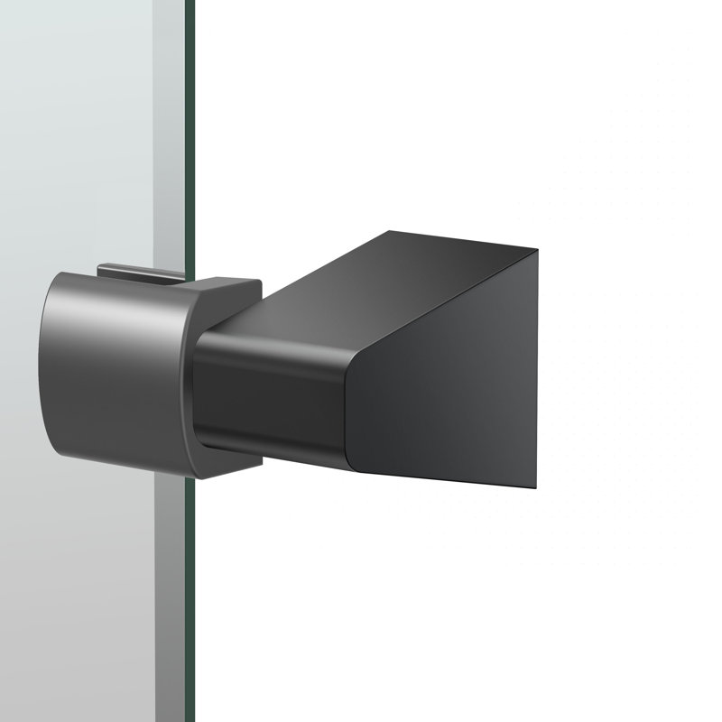 Miroir de salle de bain mural sans cadre A-Line | Miroir mural pivotant, 26,5 po x 22,13 po, Noir mat