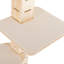 Arbre à chat de 9 à 9 pieds de hauteur réglable, condo vertical à plusieurs niveaux pour chat, centre d'activité avec cadre d'escalade et tablettes pour chats d'intérieur, naturel