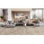 Leonardo Hand Knotted Wool Abstract Area Rug in Cream-1633389489
