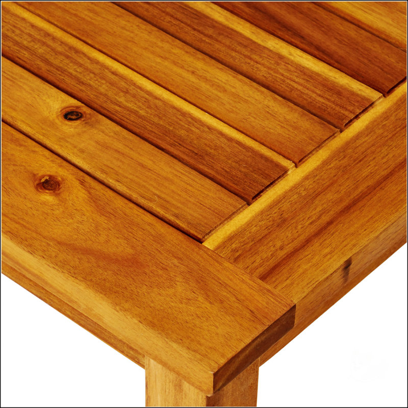Causeuse et table basse Peyton, Teck