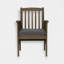 Chaise de salle à manger en bois d'acacia (ensemble de 2)