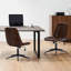 Chaise de bureau en cuir à hauteur ajustable 23 po avec dossier matelassé Mariello-103555072-103555077