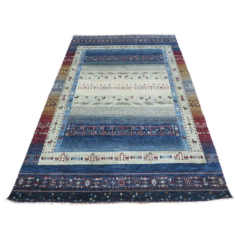 Tapis multicolore 6 pi 7 po x 9 pi 11 po One-of-a-Kind