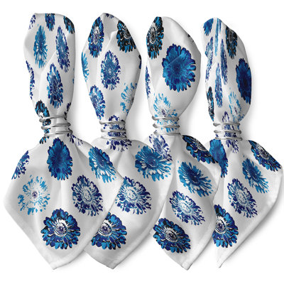 Caillo Polyester Floral Square Napkin