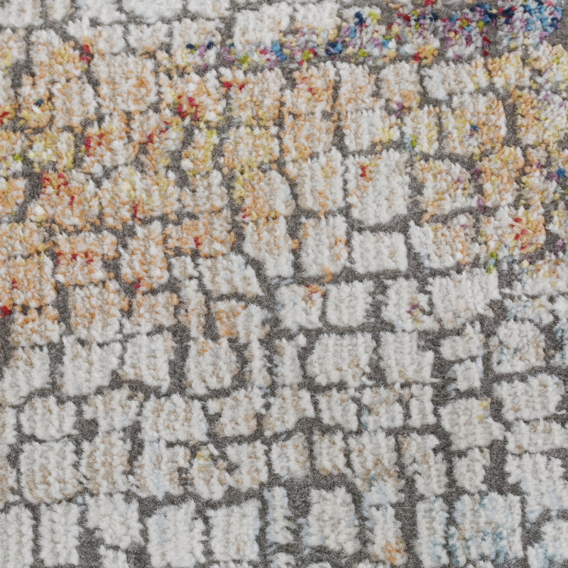 Hitton Abstract Area Rug, Round 122 x 122cm