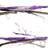 Purple Black IV - Artist Enhanced Canvas Print