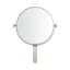 Lamura Round Magnifying Metal Framed Wall Mounted Bathroom / Vanity Mirror in Brushed Stainless Steel